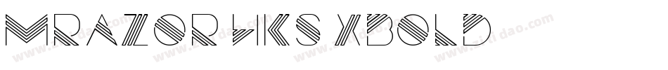 MRazor HKS Xbold字体转换